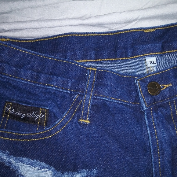 Saturday Night Cut Off Shorts - Picture 4 of 4